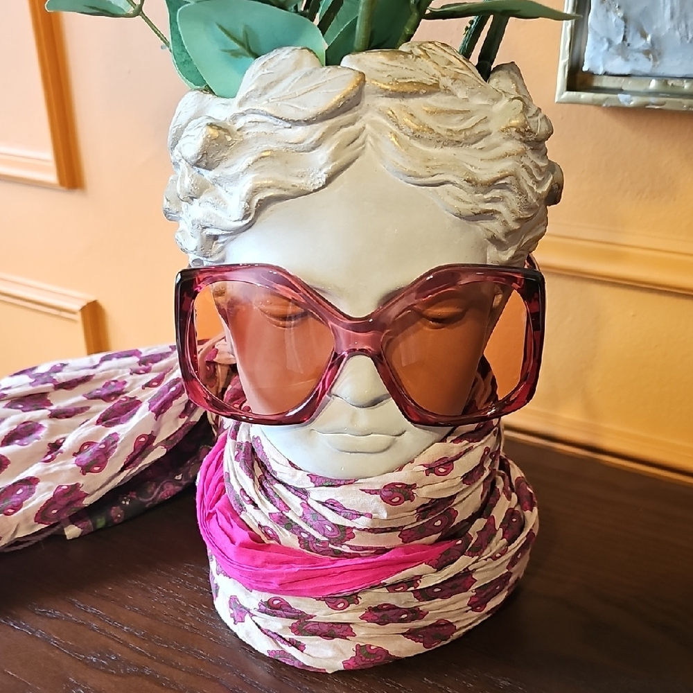 Gucci Pink Oversized Sunglasses